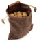 Maeau Canvas Bushcraft Tasche Leather Canvas Sammeln Frucht Werkzeugtasche Schnalle Faltbare Gürteltasche für Outdoor Camping Picknick Garten Obstbeutel Bauchtasche Hüfttasche
