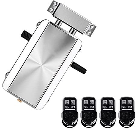 Splenssy Electronic Intelligent Home Door Lock Kit, Smart Wireless Anti-Theft Home Security Keyless Deadbolt Access Control System with 4pcs Remote Control