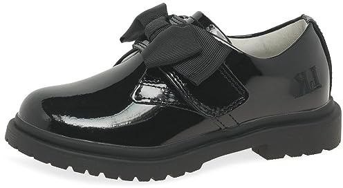 Lelli Kelly Faye Girls School Shoes 4 Black Patent