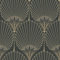 Grandeco Art Deco Nile Palm Textured Wallpaper, Black Gold