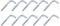 METALLIXITY 50Stk L Form Haken (32mm/1.26) Decke Haken Metall Rechtwinklig Haken - für Hängende Außentasse Haken Bad Küche Wand Möbel Verbindung