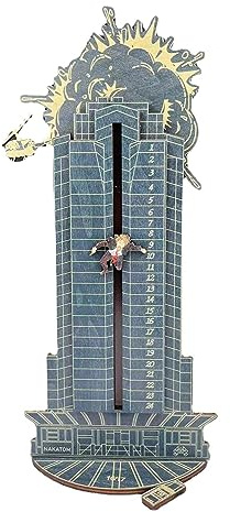 2023 Weihnachtskalender Die Hard Adventskalender, Hans Gruber Falling Off Nakatomi Plaza, Weihnachts-Adventskalender, aus, für Innen- oder Außenbereich, 1527 cm