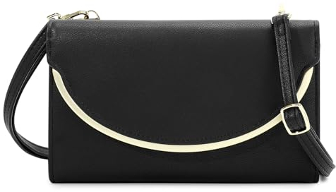 VINBAGGE Damen Umhängetasche PU Leder Kleine Schultertasche Kette Tasche Handtasche Vintage Crossbody Bag Frauen Arbeit Schule Shopper Reise - Weiß