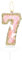 Butterfly Number 7 Candles, Pink Gold Happy 7th Birthday Candles for Cake, Girls 7th Birthday Cake Decorations, Butterfly 7 Cake Topper, Gold Pink Cake Candles Cake Topper for Women Birthday Party