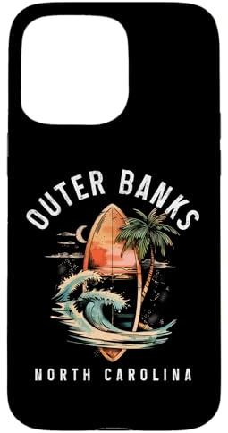 Outer Banks North Carolina Surf Vintage Surfen Surfer Hülle für iPhone 15 Pro Max