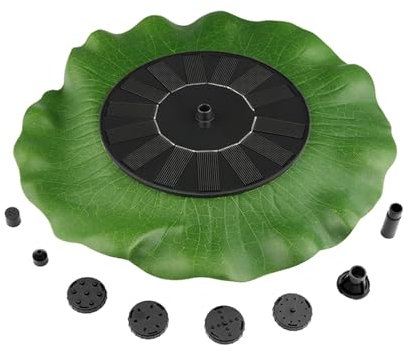 Fuente solar para baño de pájaros, fuente de agua solar | Bomba de agua solar para fuente de aves | Fuente exterior con boquillas, fuente de agua de baño de pájaros , accesorios de jard