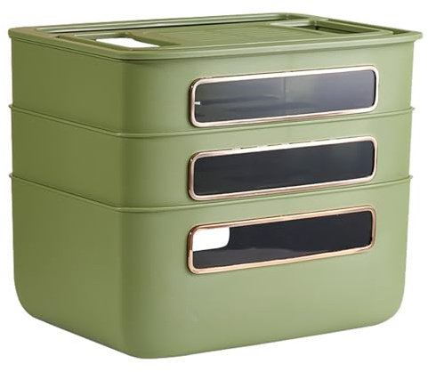 Router Aufbewahrungsbox mit Klarem Fenster für einfache Kabelverbindungssicht, Robustes Kunststoffdesign mit guter Atmungsaktivität, Platzsparende Organisation für Heimnetzwerk, Büroarbeitsplatz