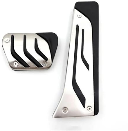 JZWJNFYY Auto Fußstütze Bremse Pedalkappen für BMW 5 Series G30 G31 2017-2022 Pedale Abdeckung Edelstahl Gas Bremspedal Pads Zubehör,2pcs