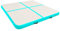 JUDYY Aufblasbare Gymnastikmatte mit Pumpe, Turnmatte, Gymnastics Mat, Tumbling Matte, Airmatte, 200x200x15 cm PVC Grün