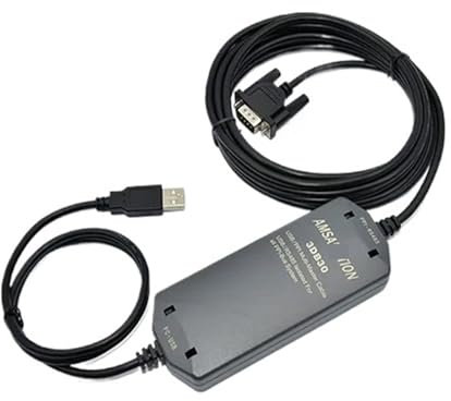 plc-kabel Geeignetes Programmierkabel for S7-200 Smart PLC ST SR CRS Datenleitung USB-PPI Download 6ES7 901-3DB30-0XA0 Isolation(Black 3db30 Ecomomic)