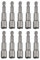 Fixinus Lot de 10 douilles magnétiques 7 x 65 mm, tige hexagonale 1/4, jeu de douilles hexagonales, adaptateur pour perceuse, visseuse sans fil
