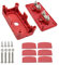 Colcolo Generischer Stromverteilungsblock, max, Sammelschiene mit Klemmen, Sammelschienen-Klemmenblock, 300 A, Sammelschiene für Anhängerfahrzeuge, Rot M10