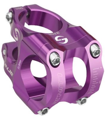 SUBORAWOS 31,8 Vorbau 35mm Mountainbike Vorbau Kurzer MTB Vorbau, Fahrrad Lenkervorbau Aluminiumlegierung, für Mountainbike Rennrad MTB BMX (Lila)