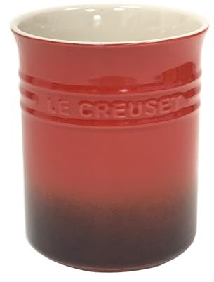 Dxcaicc Porte-Ustensiles, Porte-Baguettes De Cuisine Domestique, Rangement De Vaisselle en Céramique, Égouttoir, Cage À Baguettes, Porte-Spatule,Rouge