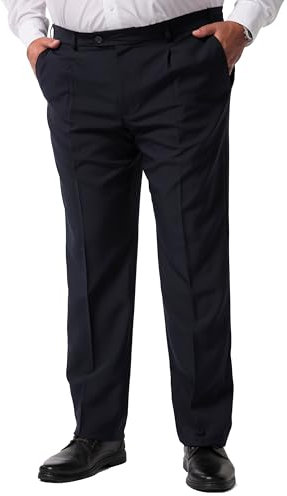 Men Plus Herren große Größen Übergrößen Menswear L-8XL Men+, Bauchfit-Hose, Business, Baukasten, bis Gr. 82/41 Navy blau 41 835066130-41