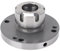 Collet Chuck, ER32-D100 Collet Fixture Plain Back 100mm Dia for CNC Milling Machine, Compact Lathe Tight Tolerance Tool, CNC Lathe Milling Machine Router Parts Accessories