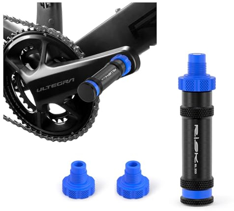 TerchPilet Fahrradpedalgewinde-Reparatursatz, rechts, 9/16 Zoll x 20 TPI Kurbelschoner, Pedalgewinde-Reparaturwerkzeug mit Ersatzkopf