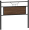 vidaXL Tête de lit chêne Marron 107 cm Bois d'ingénierie et Acier, Panneau de tête, tête de lit pour lit Simple, tête de lit Simple