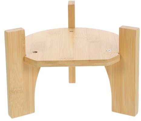 DECHOUS Wooden Drink Dispenser Stand: Bamboo Beverage Dispenser Stand Only for Home Party Bar Wedding Serving Wine Juice Tea