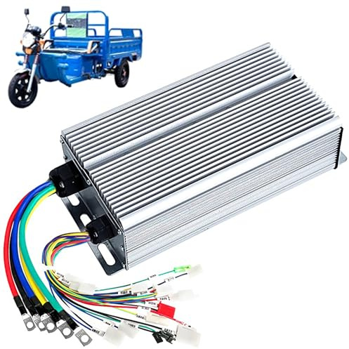 ZHOZHUT 1500W/1800W/2000W Controller Motore Brushless Intelligente 48V-72V Controllore per Tricicli Elettrici con Scatola di Giunzione, 30 Controllore A Tubo per E-Bike, Tricicli, Quad