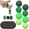 Zyiphor Magnetische Fidget Toys, 8 Stück Magnetkugeln Stressball Silikon Sensorik Spielzeug, Magnetische Fidget-BäLle Aus Silikon, Sensory Toy für Angst Stressabbau, Haptische Dekompression (Green)