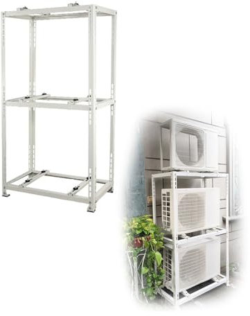 Moubhjd Ground Stand for Mini Split Air Conditioners, AC Support Bracket Holder Base for 9000 to 24000 BTU Condenser AC Heat Pump System, 450lbs