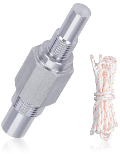 AUMEL Universeller Kolbenfeststeller aus Metall mit 10 und 14 mm Gewinde für 2-Takt- und 4-Takt-Motoren für Kettensägen und Motorsensen mit Startseil Reparatur Ersatzteile