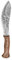 Perkin Knives Benutzerdefinierte handgemachte damast Jagdmesser Damastmesser