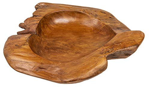 Massive Schale NATURE ROOT - 50cm - natur - Teakholz Wurzelholz