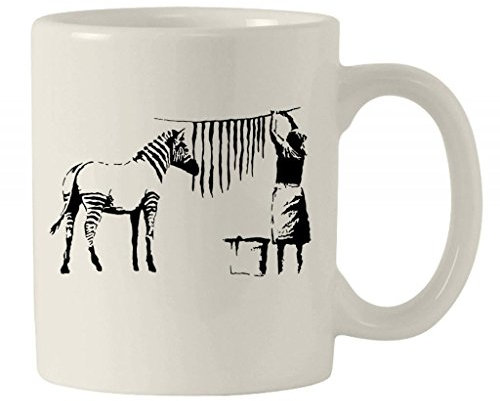 Tribal T-Shirts Banksy Mug en céramique Motif zébré