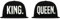 TRVPPY 5 Panel Snapback Cap Modell King, Weiß-Schwarz