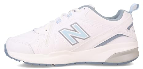 New Balance Damen 608 V5 Crosstrainer, Weiß/Hellblau, 40.5 EU Weit