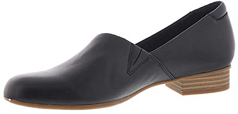 Clarks Damen Juliet Palm Slipper, Schwarzes Leder, 40.5 EU Weit