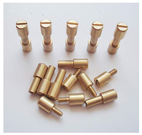 MYIW corby schrauben (10 sets/lot, edc - hersteller schrauben, taktik schloss rivet, diy - messer mit reißverschluss schrauben (messing)