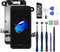 Xlhama Für iPhone 7 Plus Display Reparatur Kit in schwarz, LCD Touchscreen Digitizer Rahmen Ersatz Bildschirm, vormontiertes Reparatur-Set komplett komplettem Werkzeug zum Ersatzbildschirm austauschen