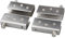 4er-Pack Glastürscharniere 90 ° drehbar, Glas ohne Bohren, Edelstahl, passend für 8-10 mm Glas