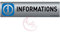 AUA SIGNALETIQUE - Plaque de porte Aluminium brossé imprimé AluSign - 200x50 mm - Double Face adhésif au dos - Impression UV directement sur l'aluminium (Pas de contre collage) (Informations)