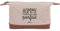 Le Fabuleux Shaman 40-1X-009 Trousse de Toilette Homme Parfait Beige et Marron Coton et PVC Fermeture Zip et Pressions H17 x 13,5 x 25 cm