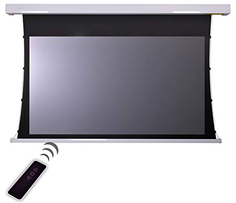 HiViLux® Tension CLR/ALR Motor Leinwand Dualspann System für UST-Beamer/Laser TV: HiViPrism Cinema HDR Hochkontrast/8K/4K/3D (100Zoll 16:9 Bild:221x124cm Weiss)