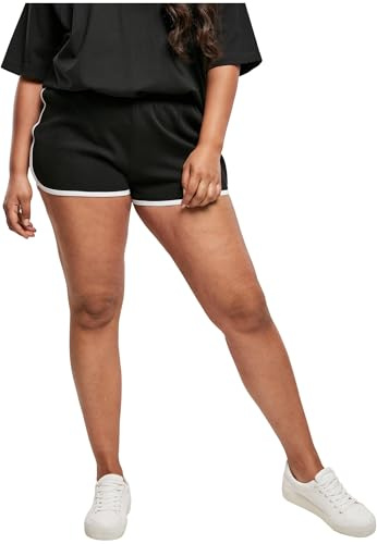 Urban Classics Ladies Organic Interlock Retro Hotpants Black/White L