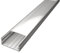1m Aluminium Profil Leiste für Led Streifen WIDE-20 in Weiß White extra breite Bauweise inklusive Abdeckung Matt)