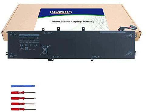 Indmird 97Wh 6GTPY 5XJ28 Batteria per Dell XPS 15 9560 9570 7590 P56F001 P56F002 Precision 15 5520 5530 5540 Vostro 7500 5XJ28 5D91C 5041C GPM03 11.4V