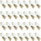 Voarge Lot de 100 pinces à linge en bois en forme d'étoiles - Pinces décoratives - Pinces à linge de Noël pour photos, petits travaux manuels - Pour Noël, fête, mariage - Étoiles