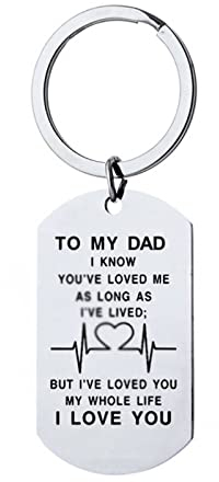 Banemi Schlüsselanhänger Damen, Geschenk für Schwester Gravur Mama, Ich Weiß, DASS Du Mich So Lange Liebst Wie Ich Thanksgiving Schlüsselanhänger