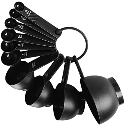 Yeeda Set of Ten Measuring Cup,Measuring Cups and Measuring Spoons Set of - PP Spoons, Kitchen Gadgets for Cooking & Baking Measuring Spoons Cups for Kitchen