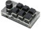 Annadue OSU Keypad 6 Key Gaming Keyboard, USB/Bluetooth Mini 6 Key 1 Knob Keypad Mechanical Gaming Keyboard, DIY Programming PC Keyboard, para Oficina, Juego, Música, Medios