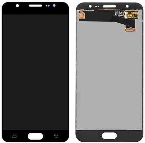 SHOWGOOD Écran LCD 5,5 pour Samsung Galaxy J7 Prime 2016 avec cadre pour Galaxy J7 Prime SM-G610F G610M Écran tactile LCD (trou unique, blanc)