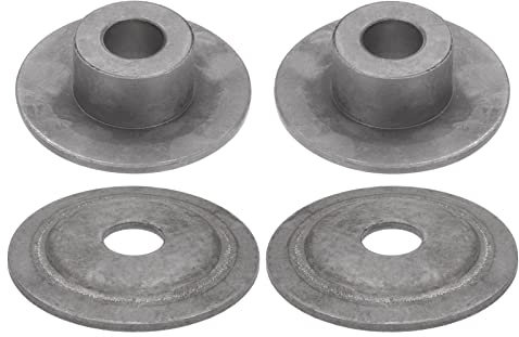 HARFINGTON 2pcs Bench Grinder Arbor Washer Flange 1.26 OD x 0.63 ID Carbon Steel Tool Parts for Bench Grinder Polisher