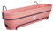 elho Vibia Campana Balkonkasten Allin1 70 mit Wasserreservoir - Übertopf für Balkon - 100% recyceltem Plastik - Ø 70.4 x H 17.7 cm - Rosa/Puderrosa