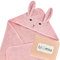 Liomio Kapuzenhandtuch Baby - Baby Handtuch mit Kapuze 100% Baumwolle [Oeko-TEX® 100] weich, kuschelig Baby Badetuch Babygeschenk (75x75cm, Hase - Rosa)